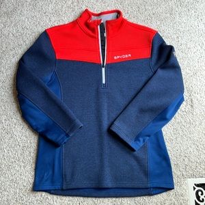 ⭐️SOLD⭐️ Men’s Spyder, 1/4 zip ski sweatshirt, fleece medium weight - Men’s L